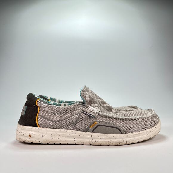 Hey Dude Mikka Hawk Dusty Grey Slip On Loafers Casual Comfort Shoes Men's Size 8 - Picture 1 of 10